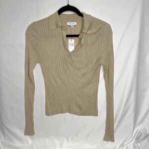 Topshop Soft Rib Knit Sweater Top